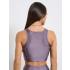 Γυναικείο αθλητικό μπουστάκι με σατινέ γυαλιστερή όψη`BDTK GYM` - 2