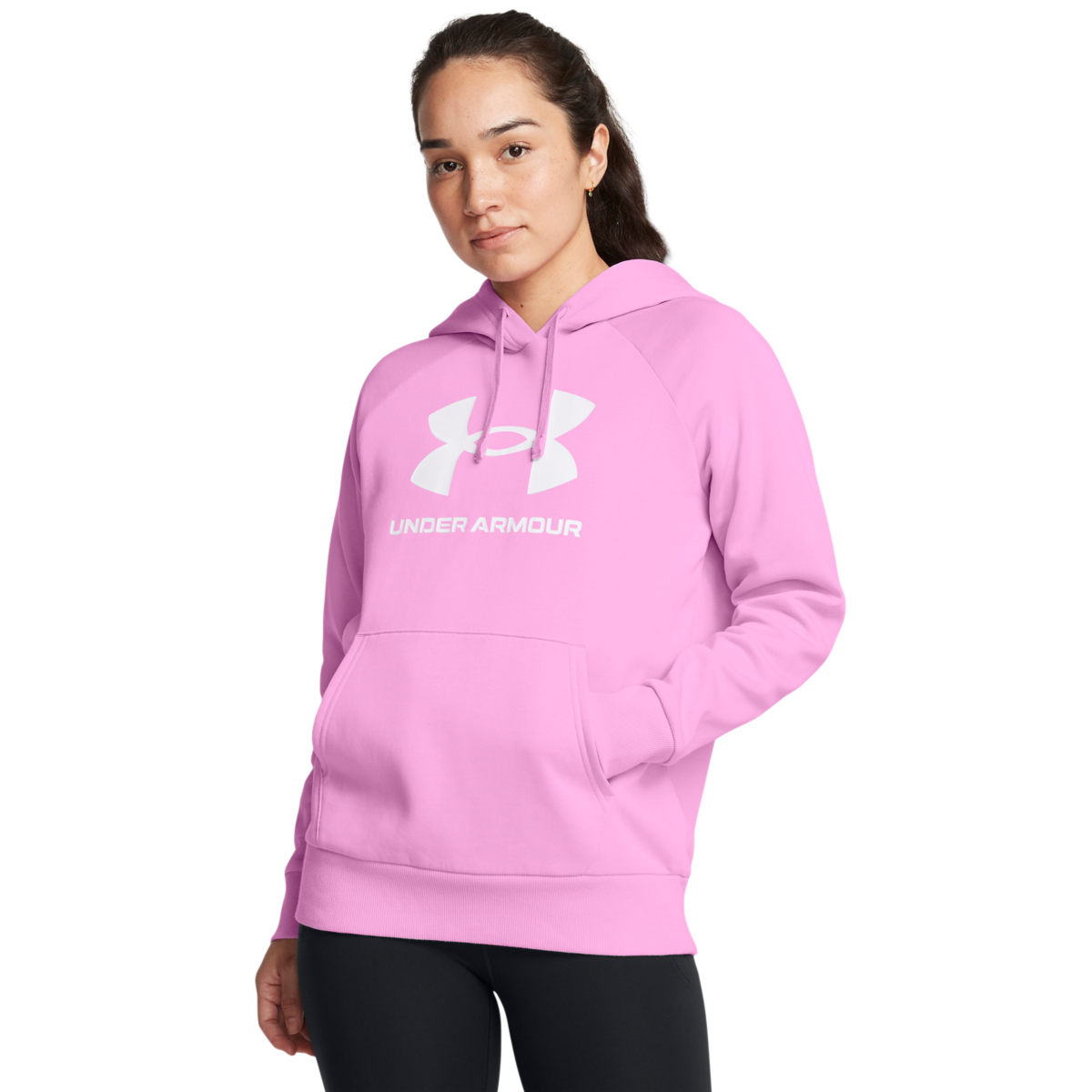 Under Armour Rival Fleece Big Logo Γυναικείο Φούτερ Με Κουκούλα