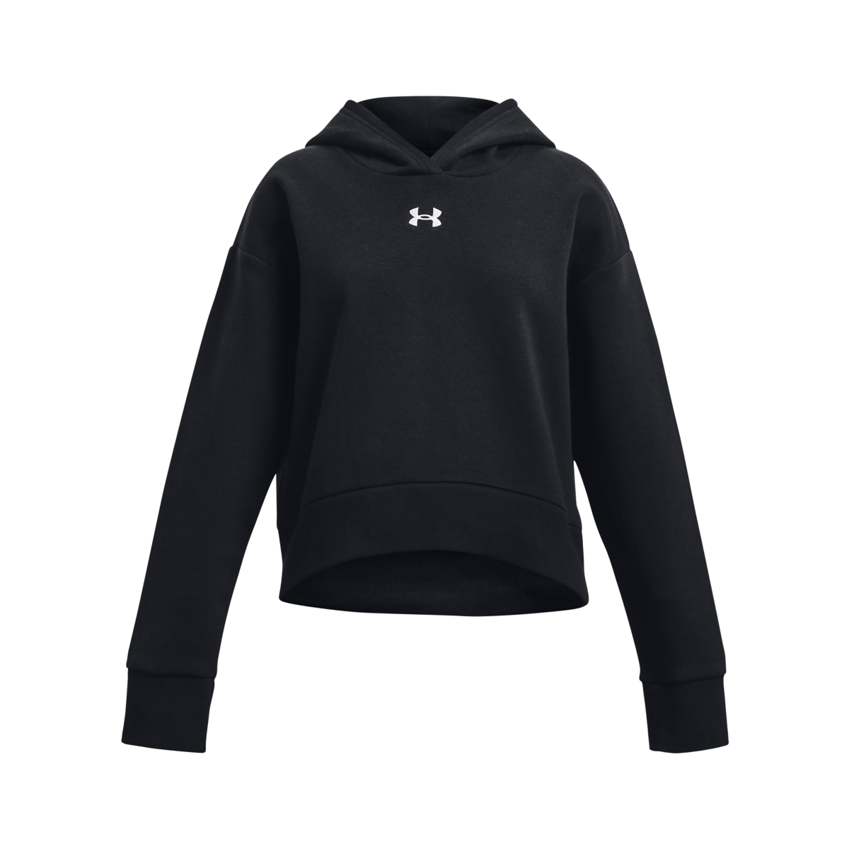 Under Armour Rival Fleece Παιδική Cropped Μπλούζα με Κουκούλα