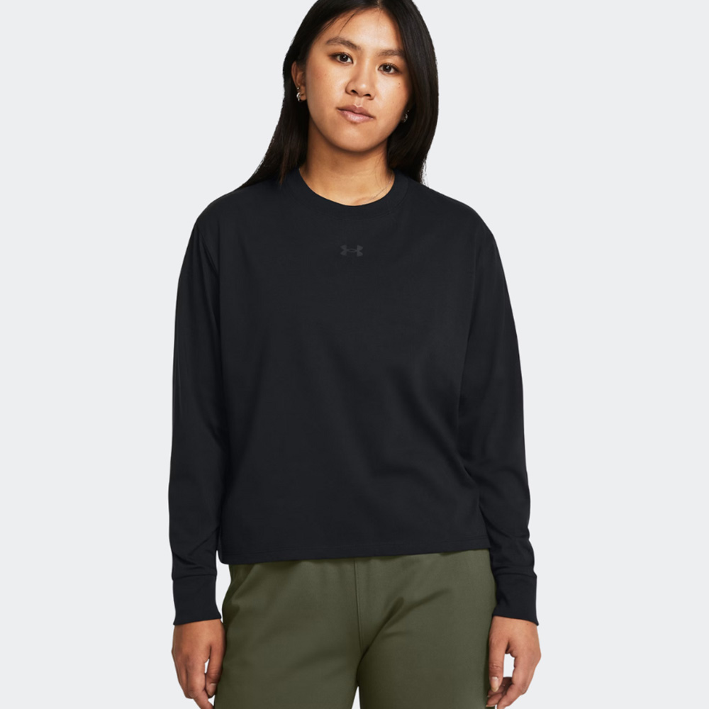 Under Armour Γυναικεία Μπλούζα Βαμβακερή Μακρυμάνικη