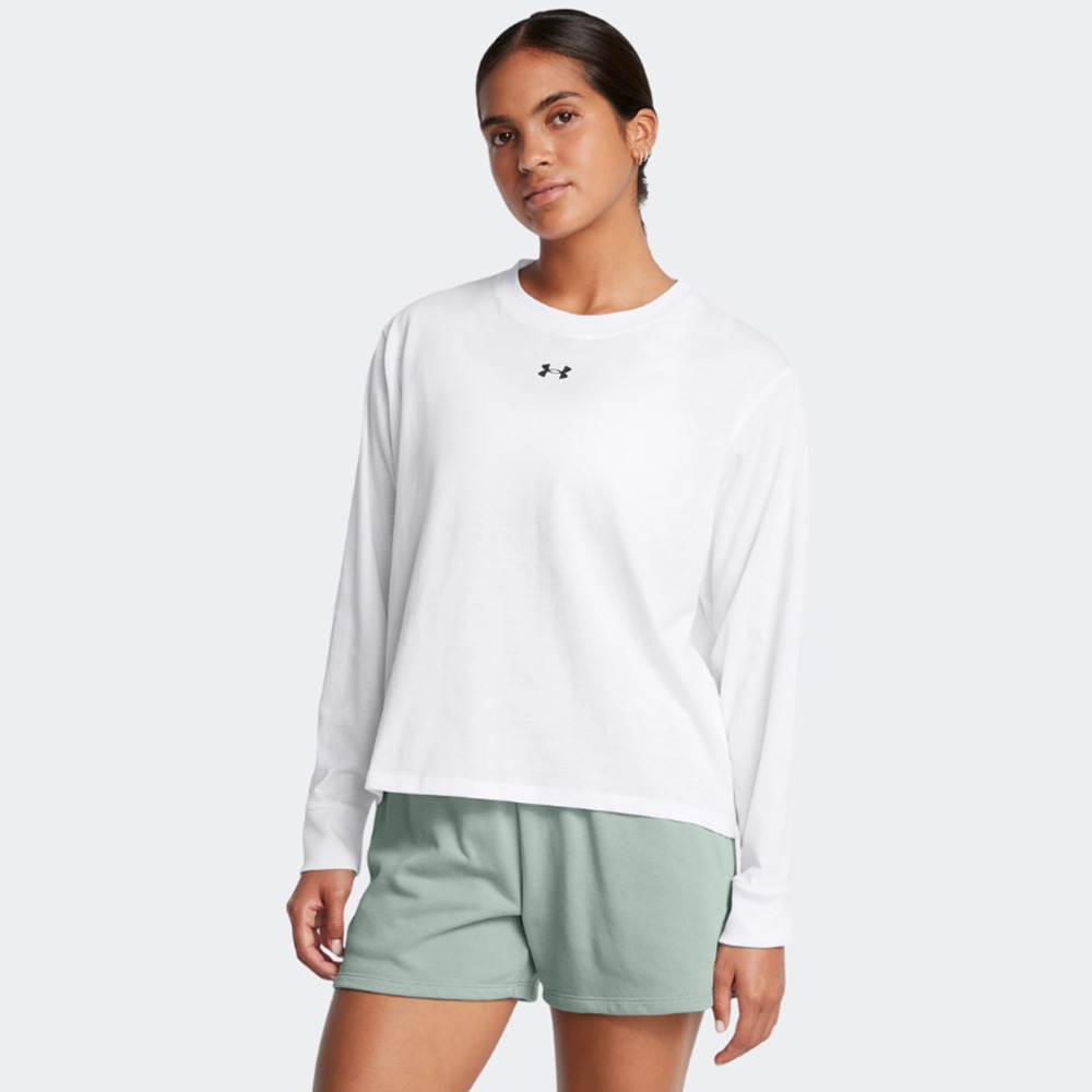 Under Armour Γυναικεία Μπλούζα Βαμβακερή Μακρυμάνικη