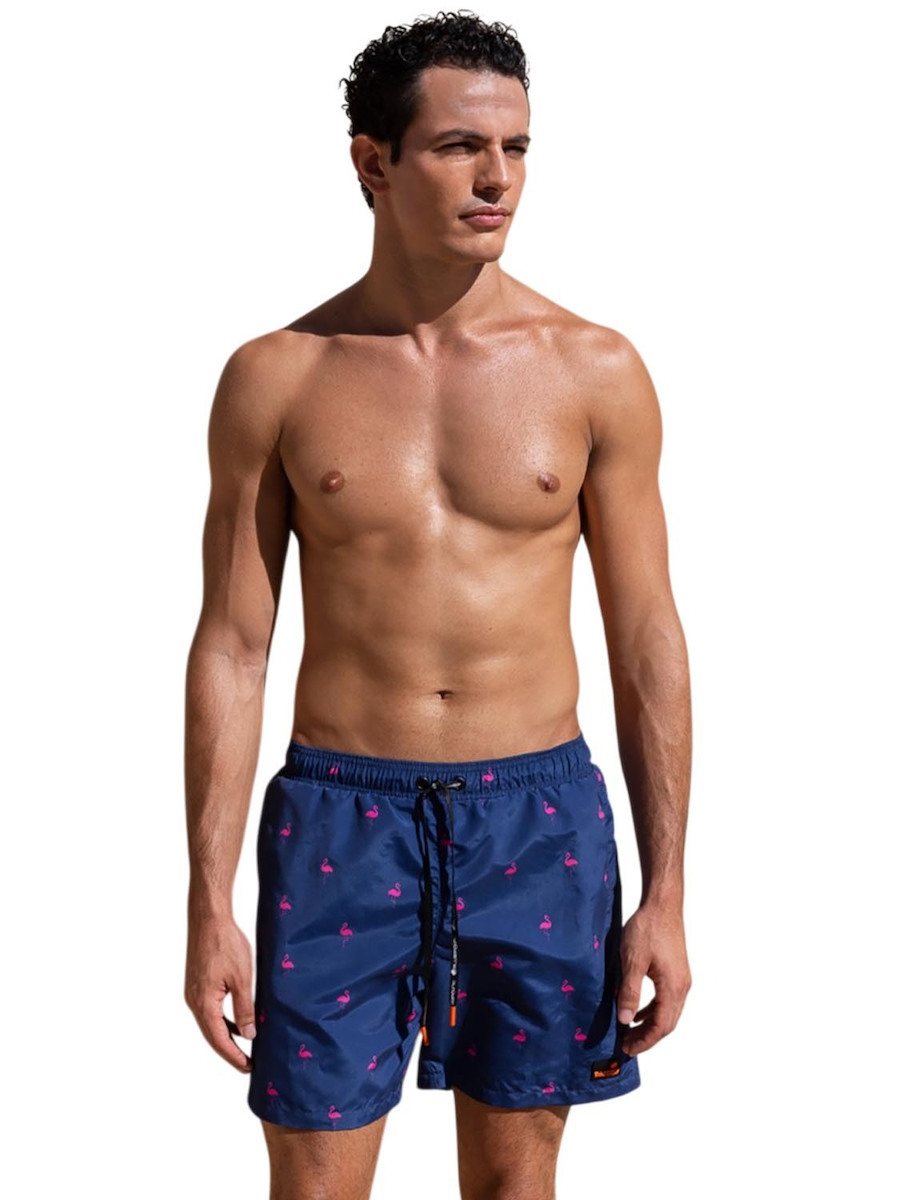 FLAMINGO DOTS' ΑΝΔΡΙΚΟ ΜΑΓΙΟ ΒΕΡΜΟΥΔΑ ΜΕ ΤΥΠΩΜΑ