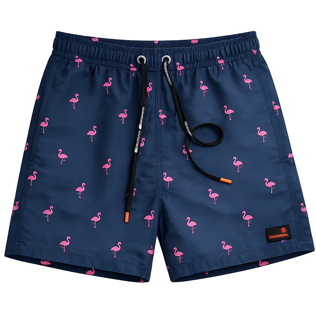FLAMINGO DOTS' ΑΝΔΡΙΚΟ ΜΑΓΙΟ ΒΕΡΜΟΥΔΑ ΜΕ ΤΥΠΩΜΑ