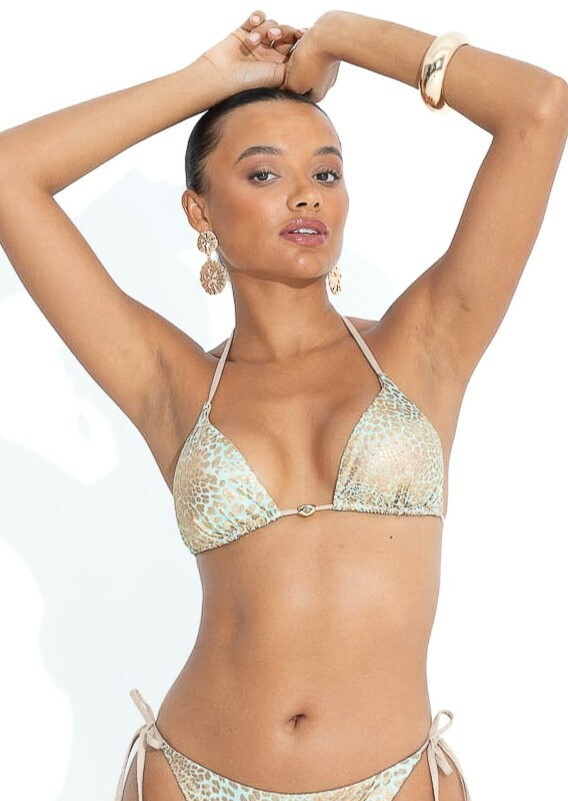 Bluepoint Wild Cat Bikini Top Τριγωνάκι Animal Print