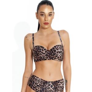 Bluepoint Cat Call Bikini Top Strapless Animal Print - 222282
