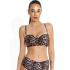 Bluepoint Cat Call Bikini Top Strapless Animal Print - 0