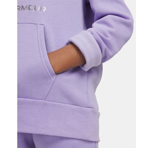 Under ArmourFleece Παιδικό Φούτερ με Κουκούλα και Τσέπες Rival