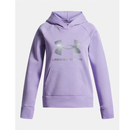 Under ArmourFleece Παιδικό Φούτερ με Κουκούλα και Τσέπες Rival