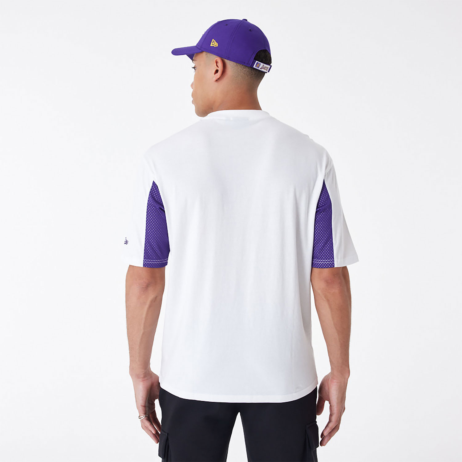 LA Lakers NBA Mesh Panel Oversized T-Shirt