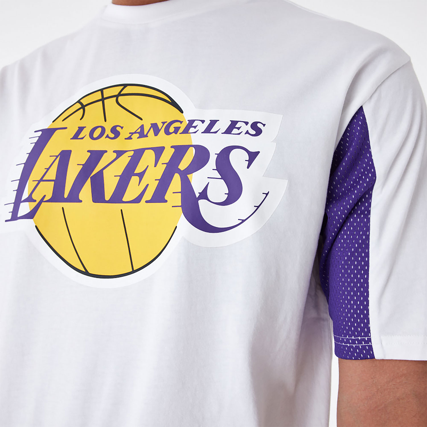 LA Lakers NBA Mesh Panel Oversized T-Shirt