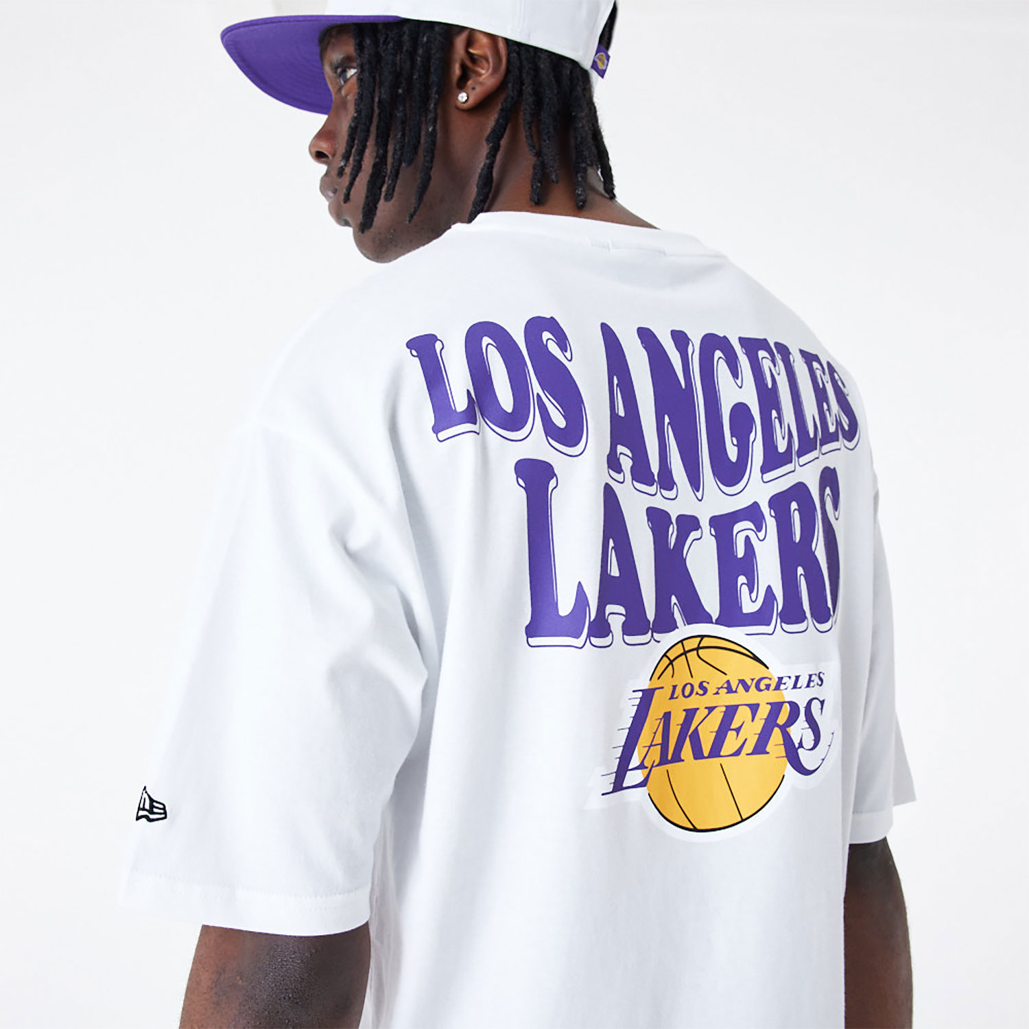 LA Lakers NBA Script Oversized T-Shirt