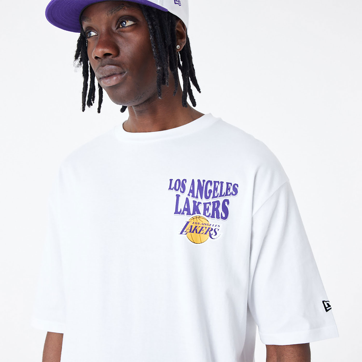 LA Lakers NBA Script Oversized T-Shirt