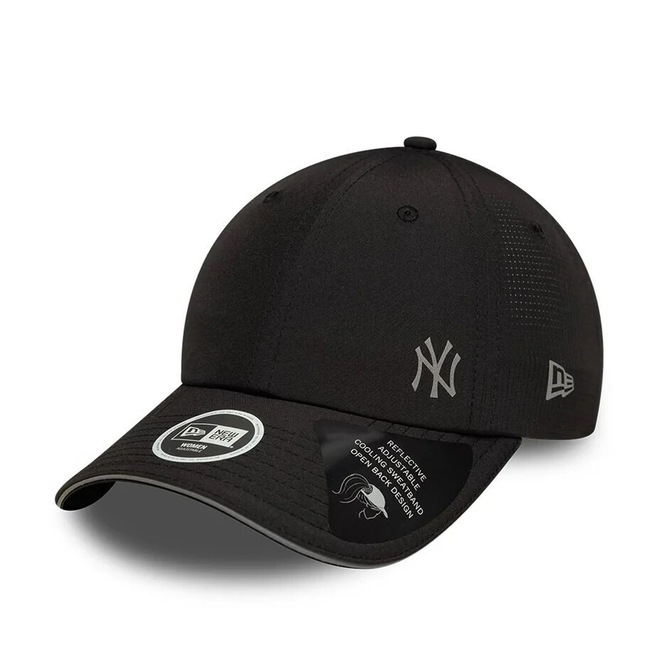 New York Yankees Womens MLB Open Mesh Black Pony Tail Cap