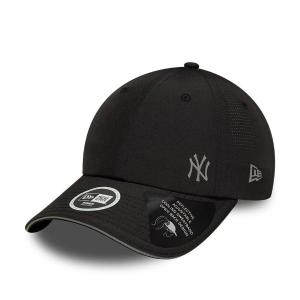 New York Yankees Womens MLB Open Mesh Black Pony Tail Cap - 223077