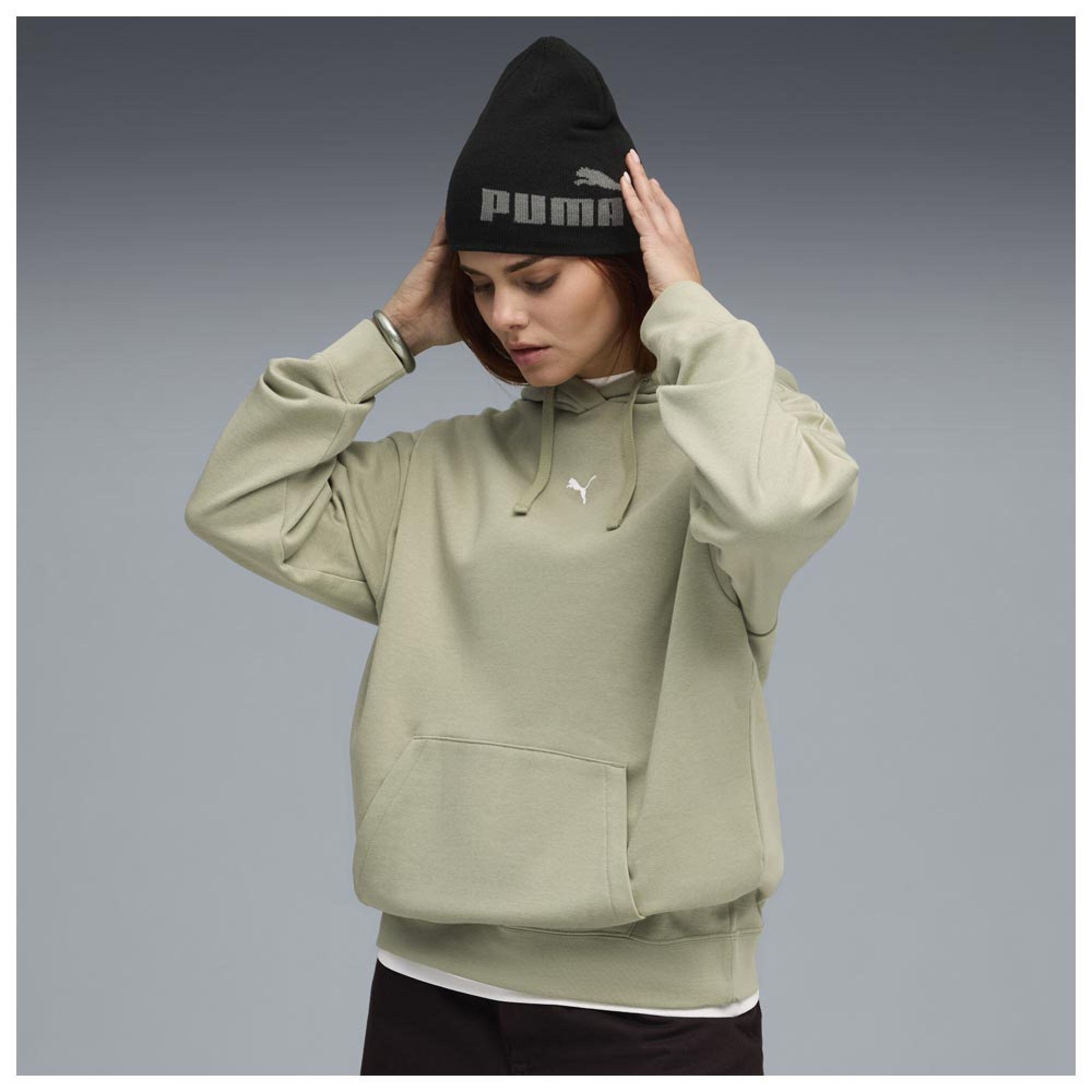 Puma ESS Puma Logo Oversized Hoodie FL