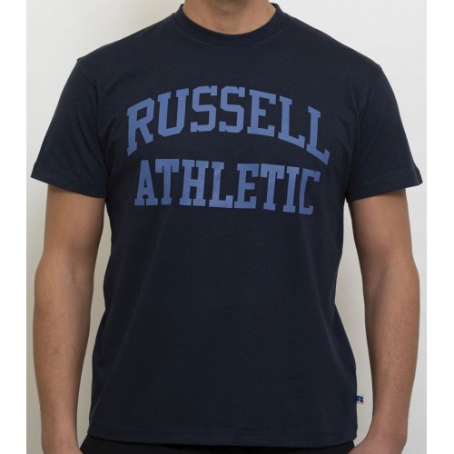 Russell Athletic Ανδρικό T-shirt Navy Μπλε με Λογότυπο