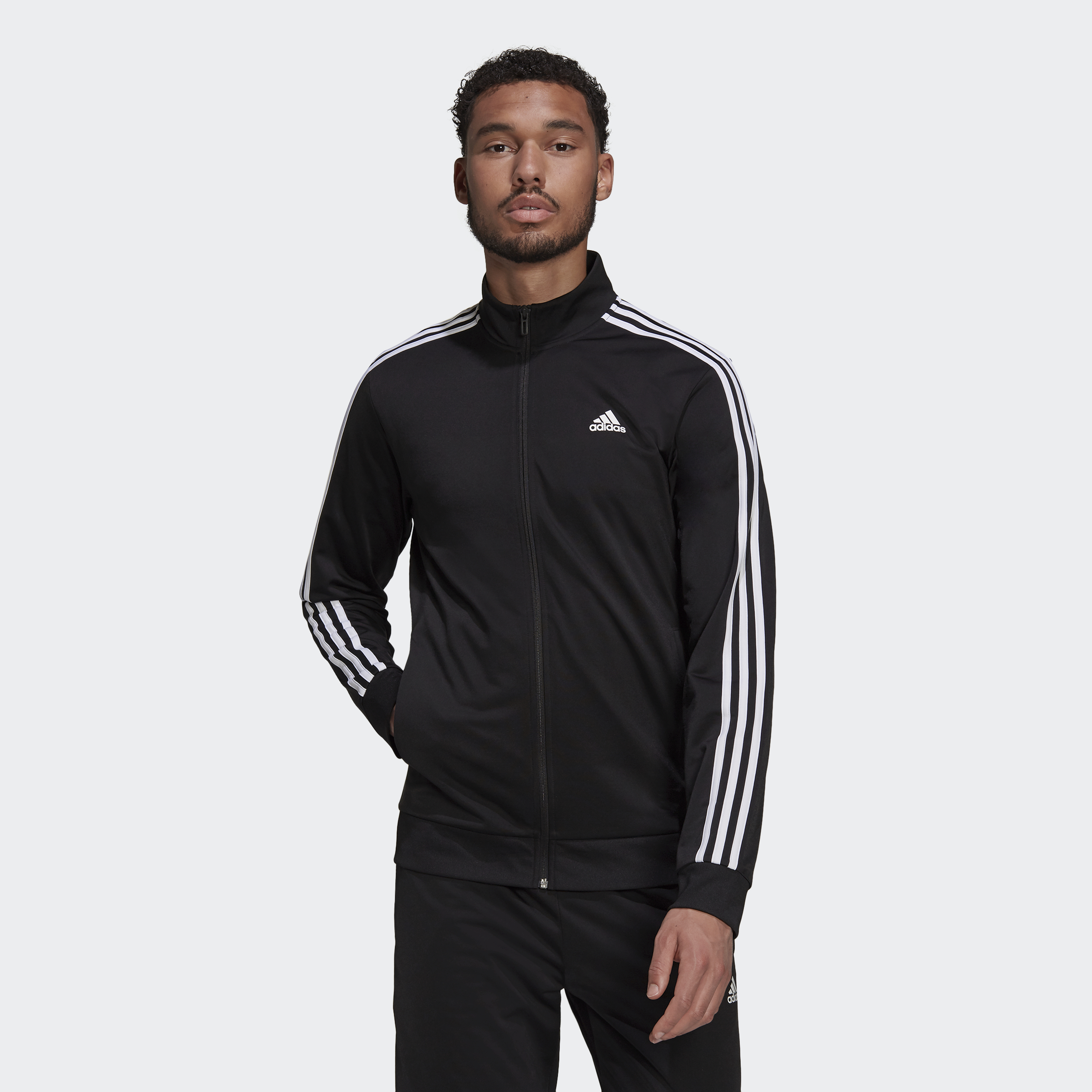 PRIMEGREEN ESSENTIALS WARM-UP 3-STRIPES TRACK JACKET