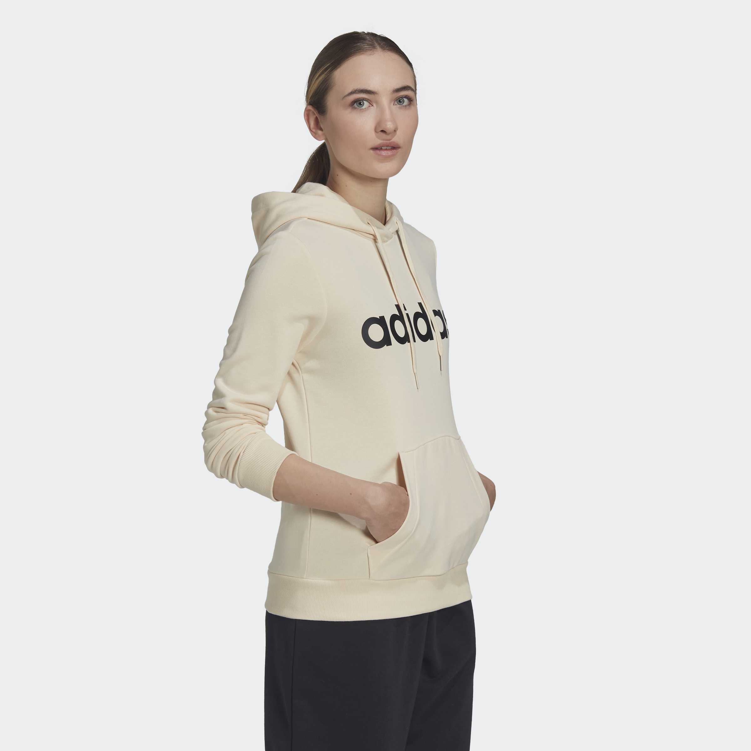 adidas Performance Essentials Logo Γυναικεία Μπλούζα με Κουκούλα