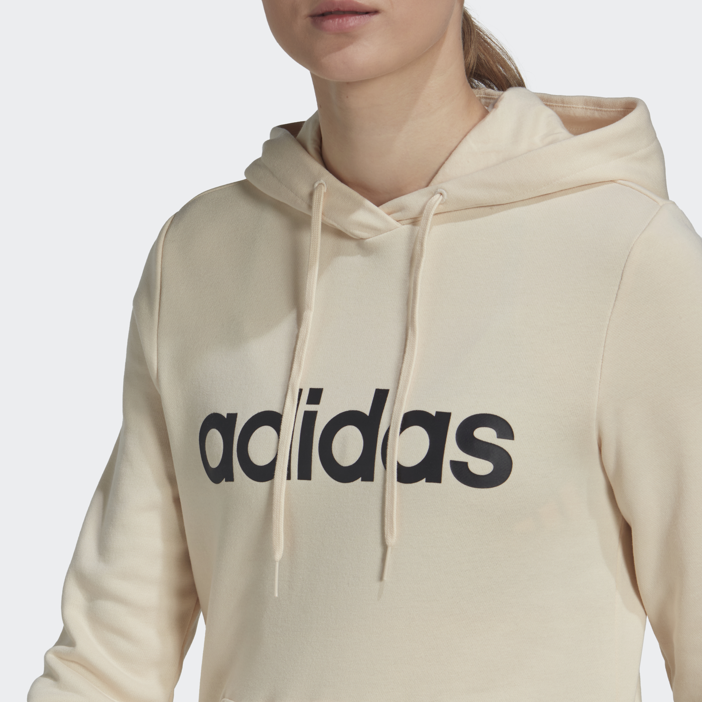 adidas Performance Essentials Logo Γυναικεία Μπλούζα με Κουκούλα