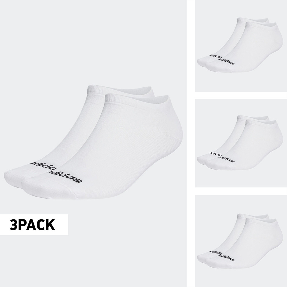 ADIDAS THIN LINEAR LOW-CUT SOCKS 3 PAIRS