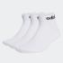 ADIDAS LINEAR ANKLE SOCKS CUSHIONED SOCKS 3 PAIRS - 0