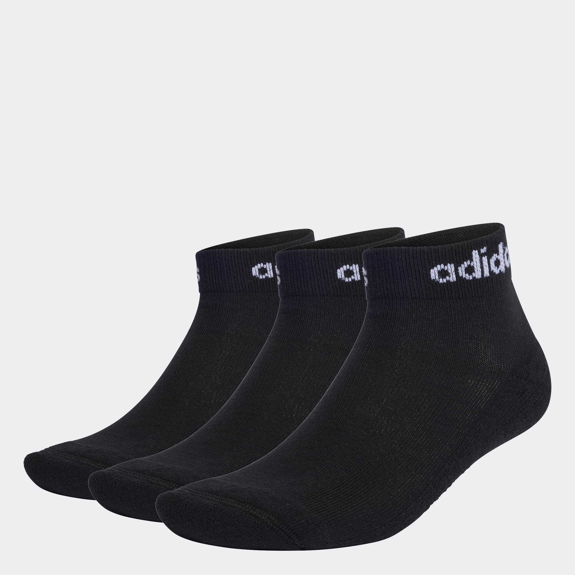 Adidas THIN LINEAR ANKLE SOCKS 3 PAIR PACK