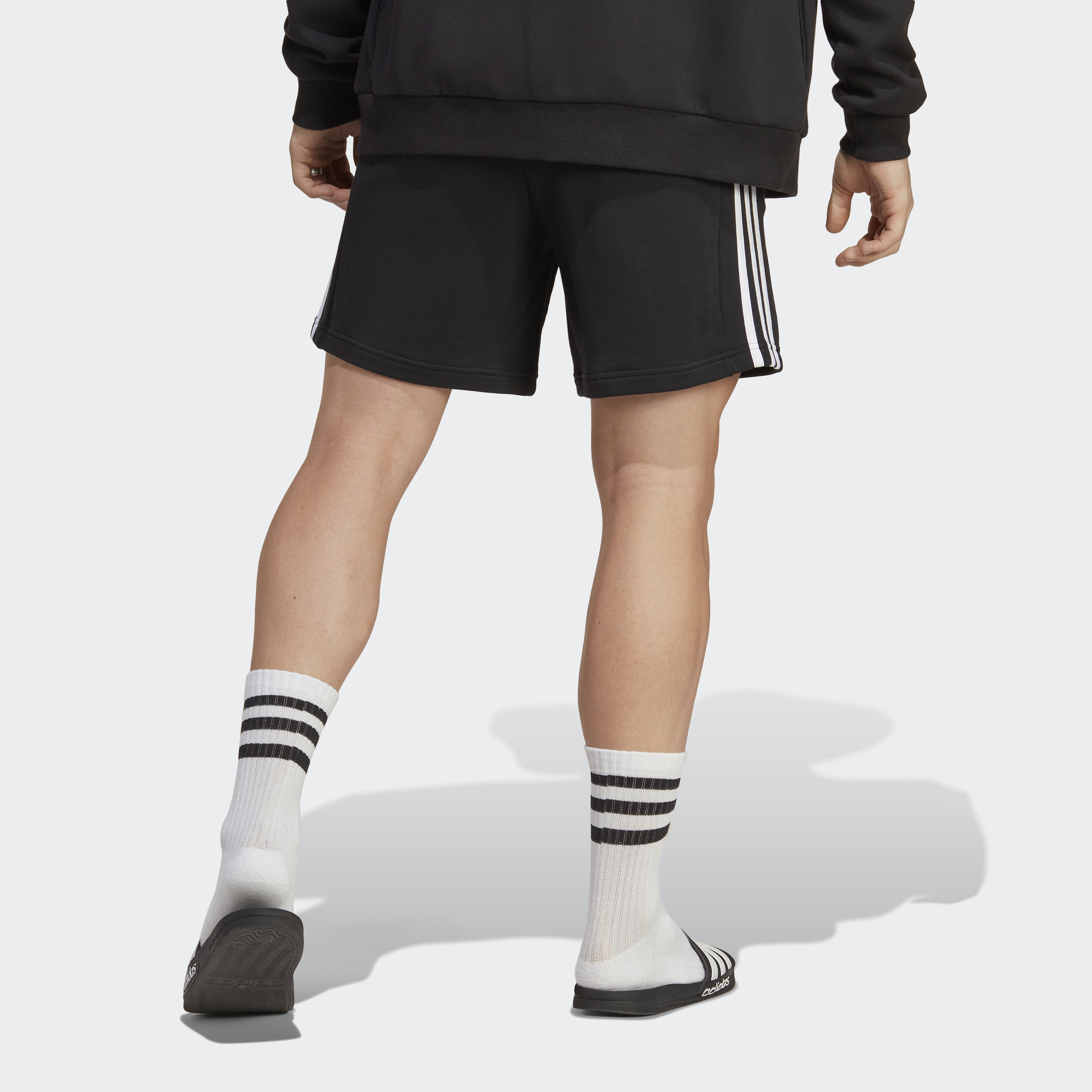 ADIDAS ESSENTIALS FRENCH TERRY 3-STRIPES SHORTS