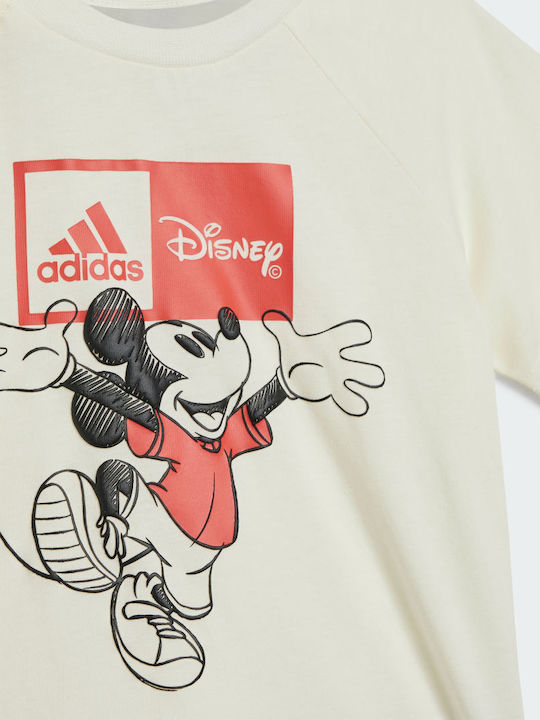 Adidas Παιδικό Σετ Φόρμας Λευκό Disney Mickey Mouse Gift Set