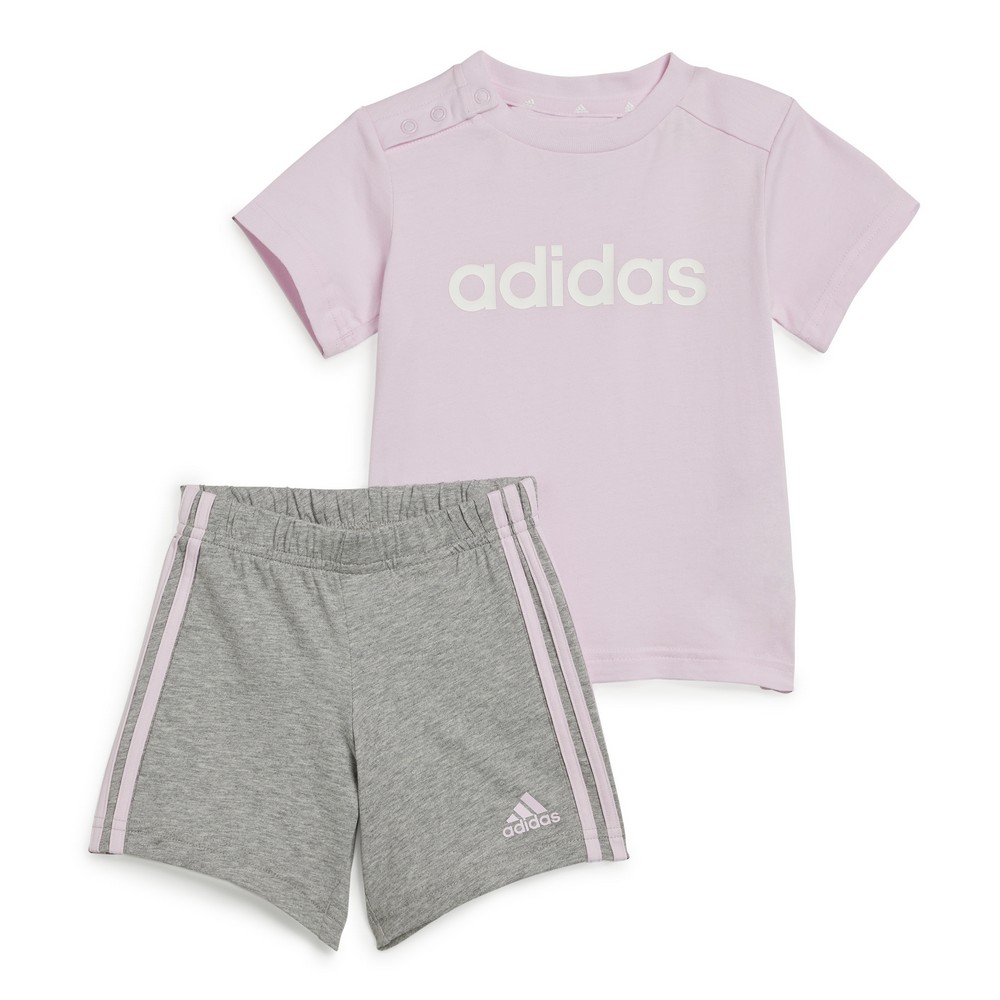 Adidas Essentials Lineage Organic Cotton Tee And Shorts