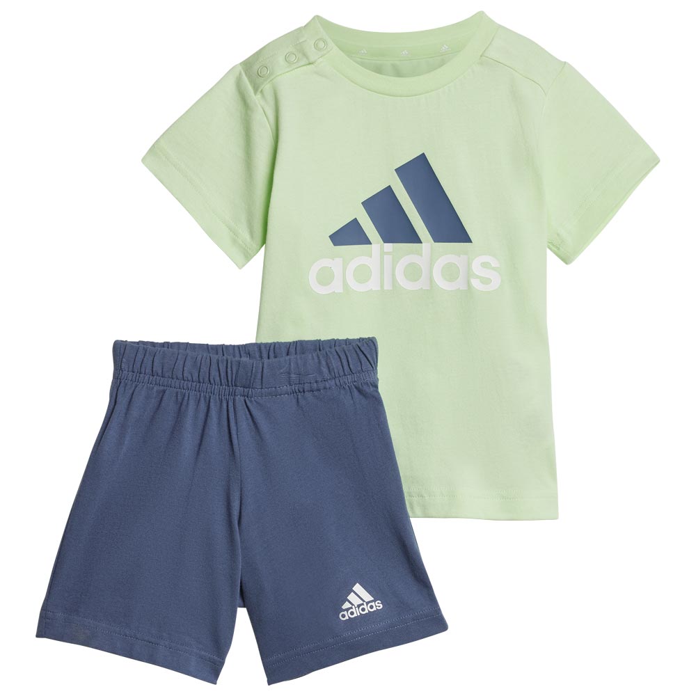 Adidas Essentials Lineage Organic Cotton Tee And Shorts