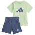 Adidas Essentials Lineage Organic Cotton Tee And Shorts - 0