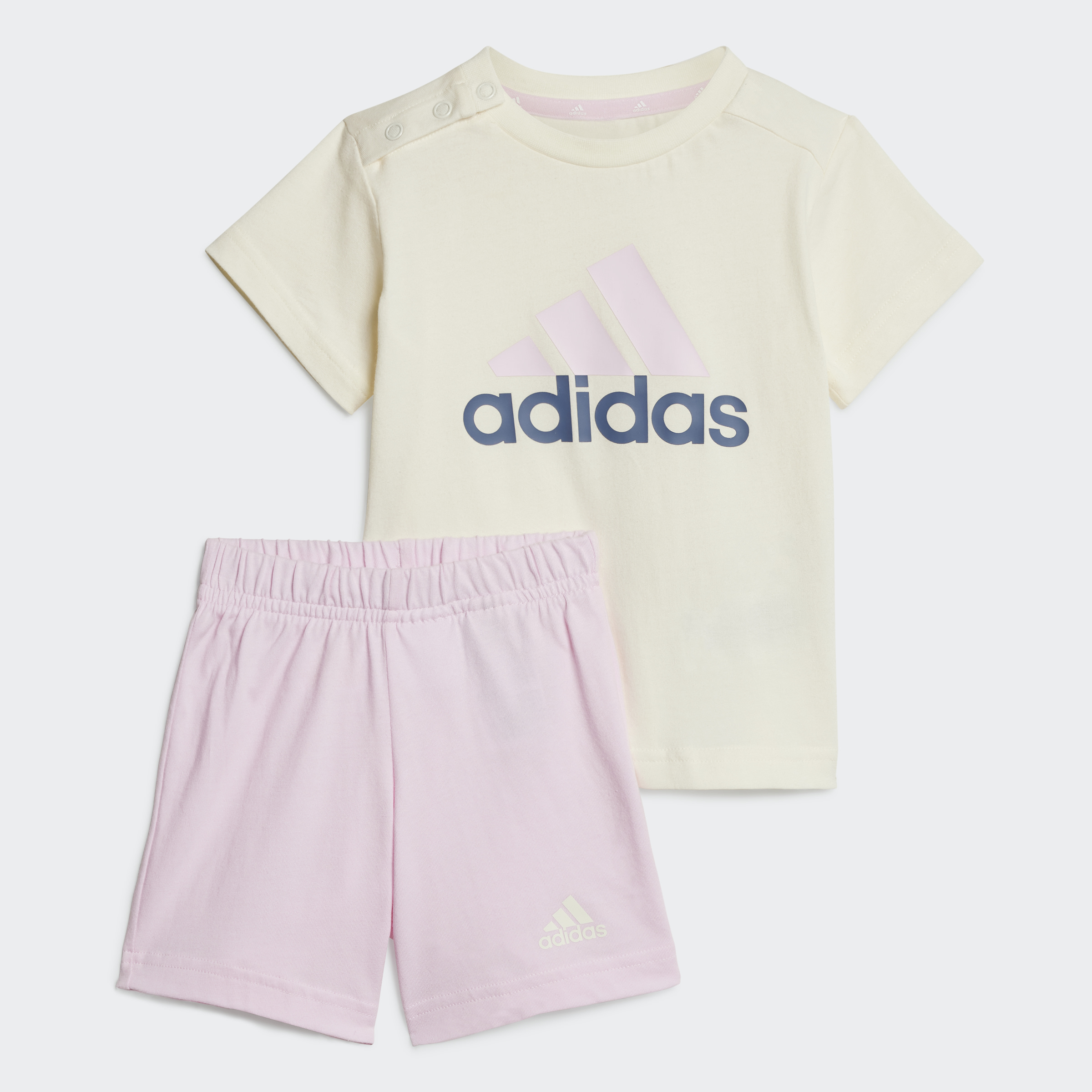 Adidas Essentials Lineage Organic Cotton Tee And Shorts