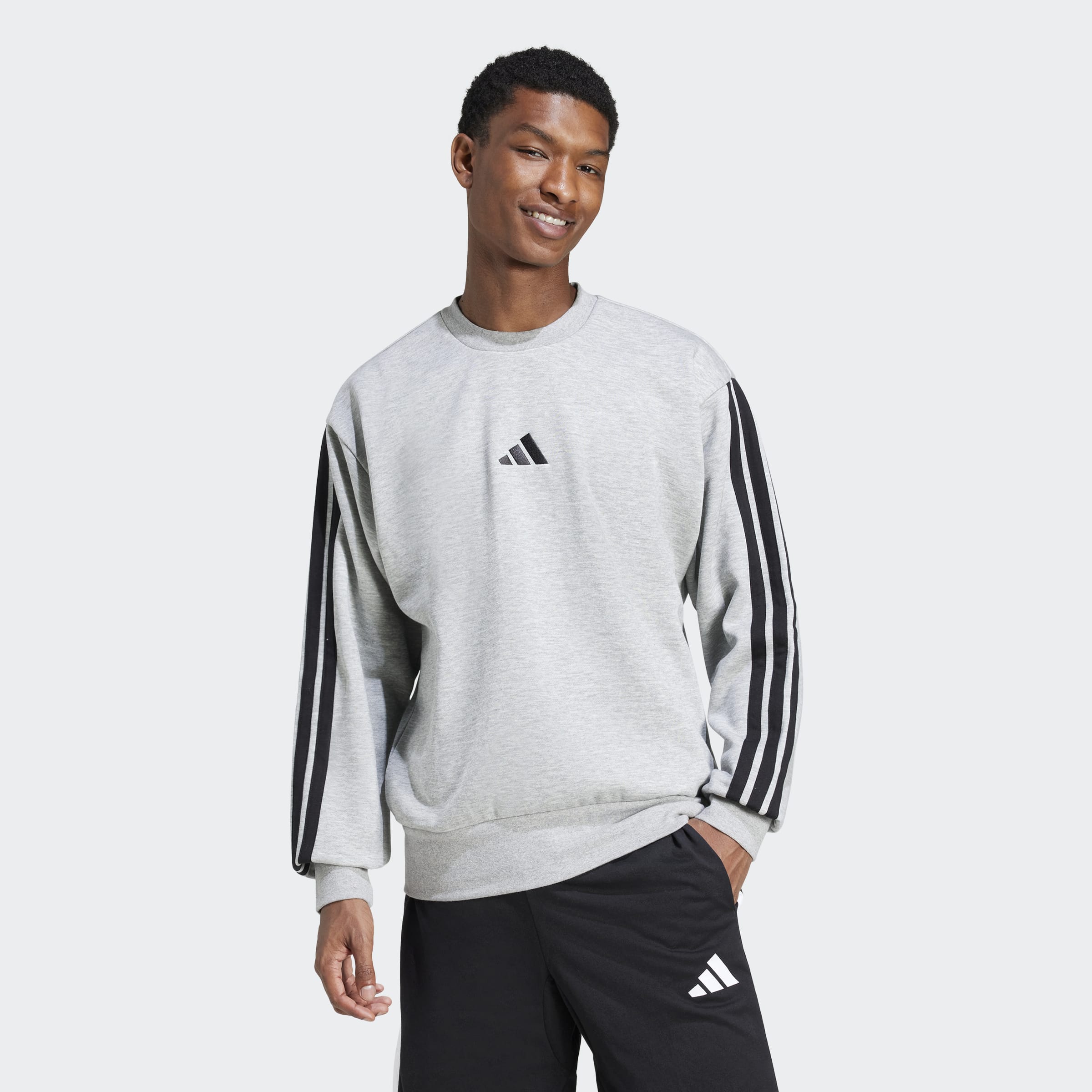 Adidas Essentials 3-S Fleece Sweatshirt
