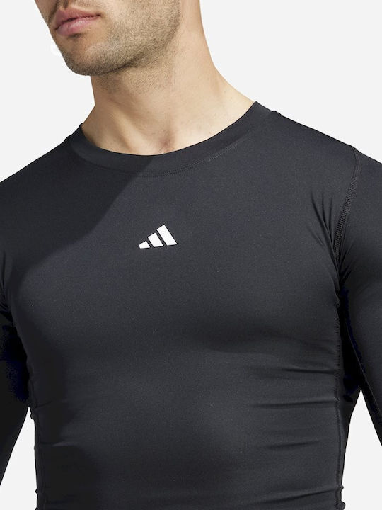 Adidas Techfit Ανδρική Ισοθερμική Μακρυμάνικη Μπλούζα Compression