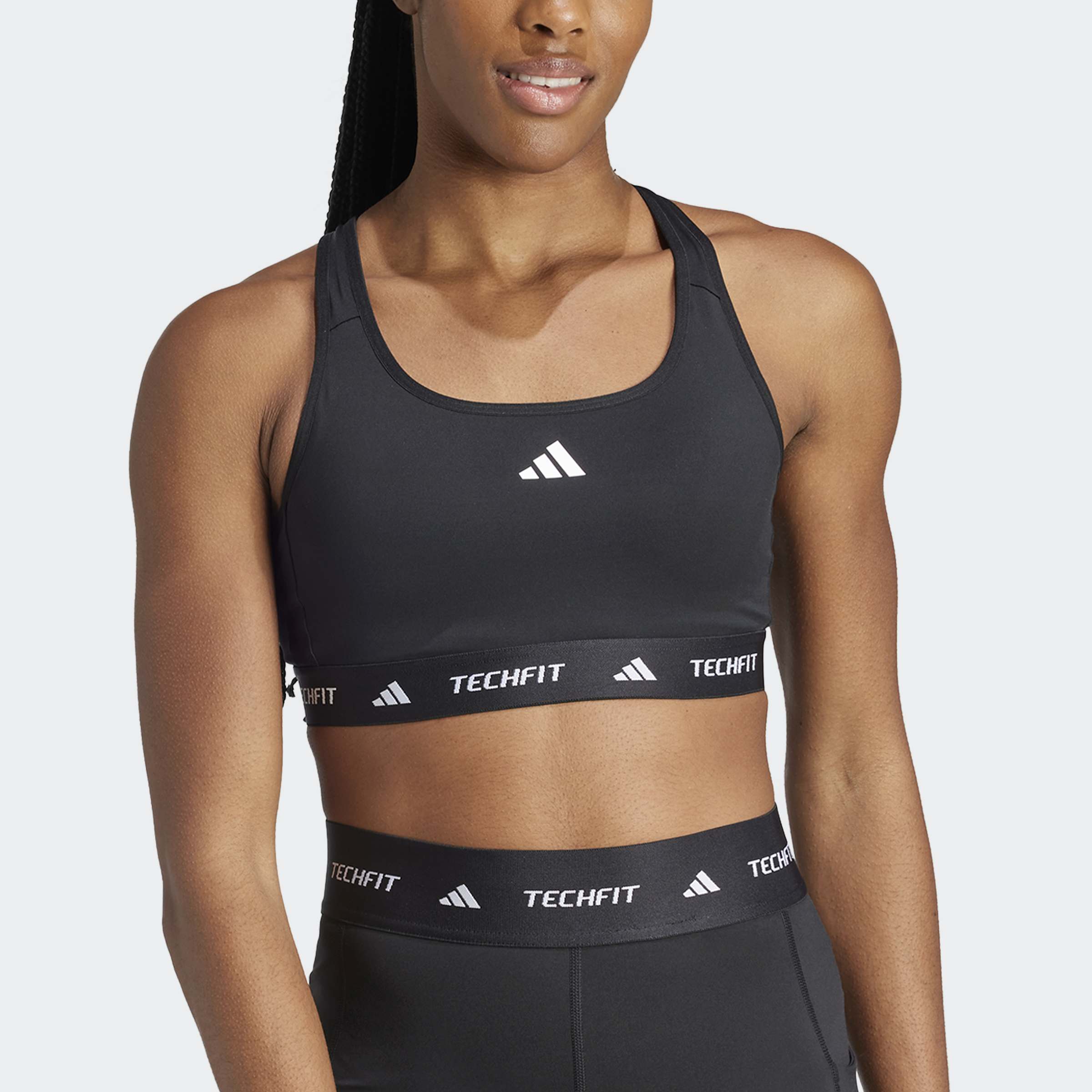 Adidas Techfit Αθλητικό Μπουστάκι με Στήριξη & Αφαιρούμενη Ενίσχυση