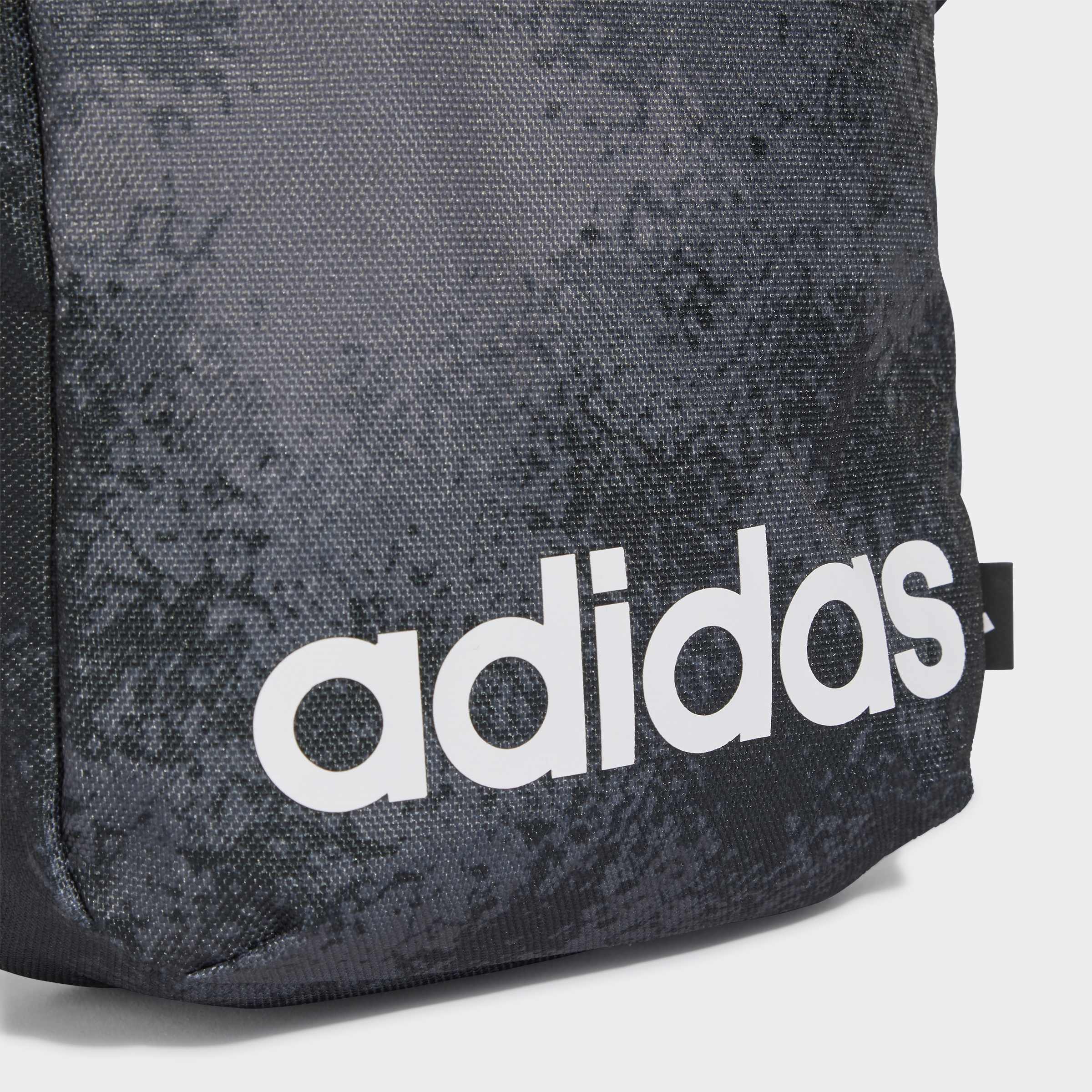 Adidas linear logo camo graphic shoulder bag
