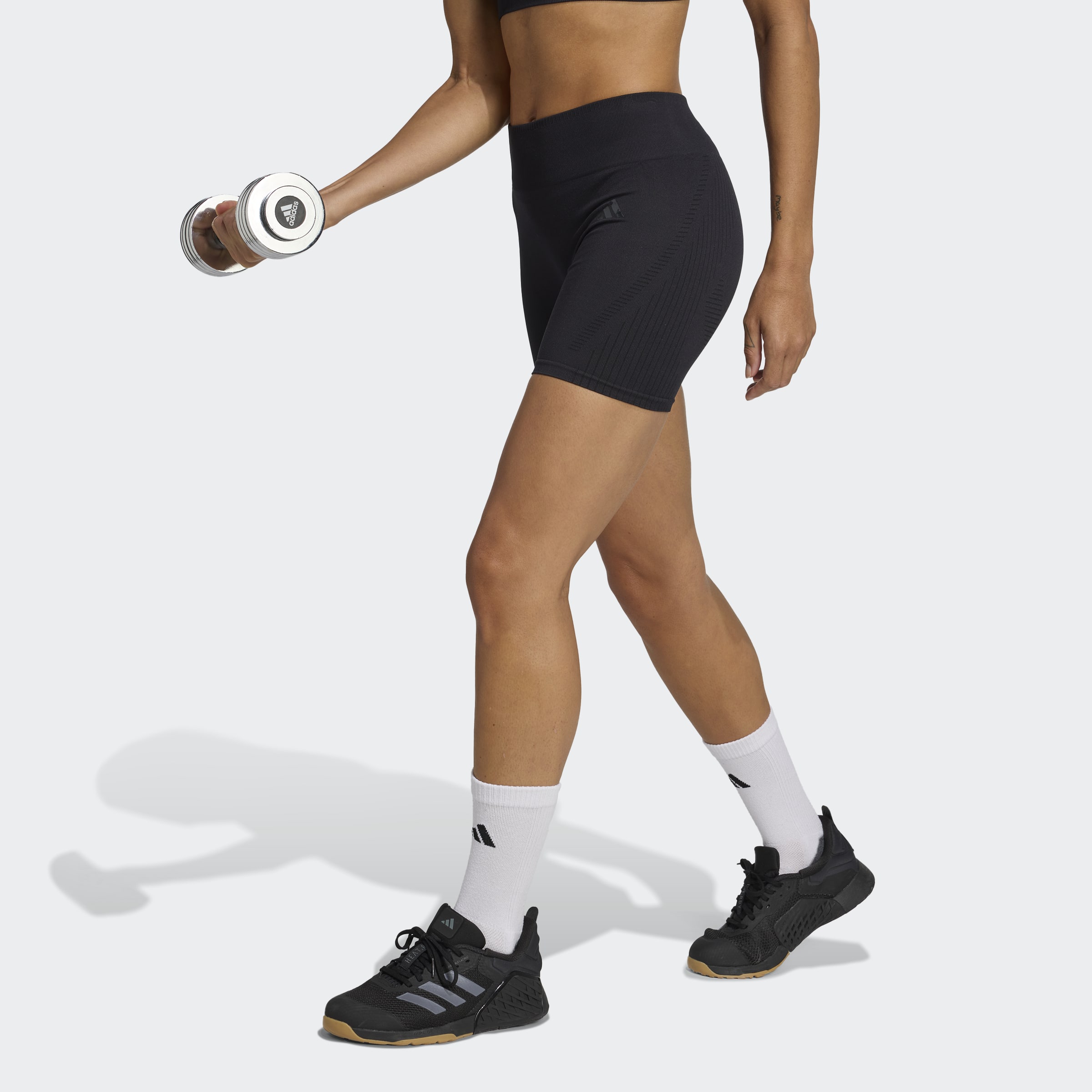 Adidas Workout Essentials Γυναικείο Κολάν Σορτς Ψηλόμεσο