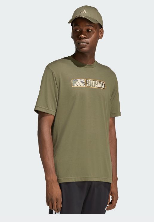 CLIMACOOL Camo Linear Graphic T-Shirt