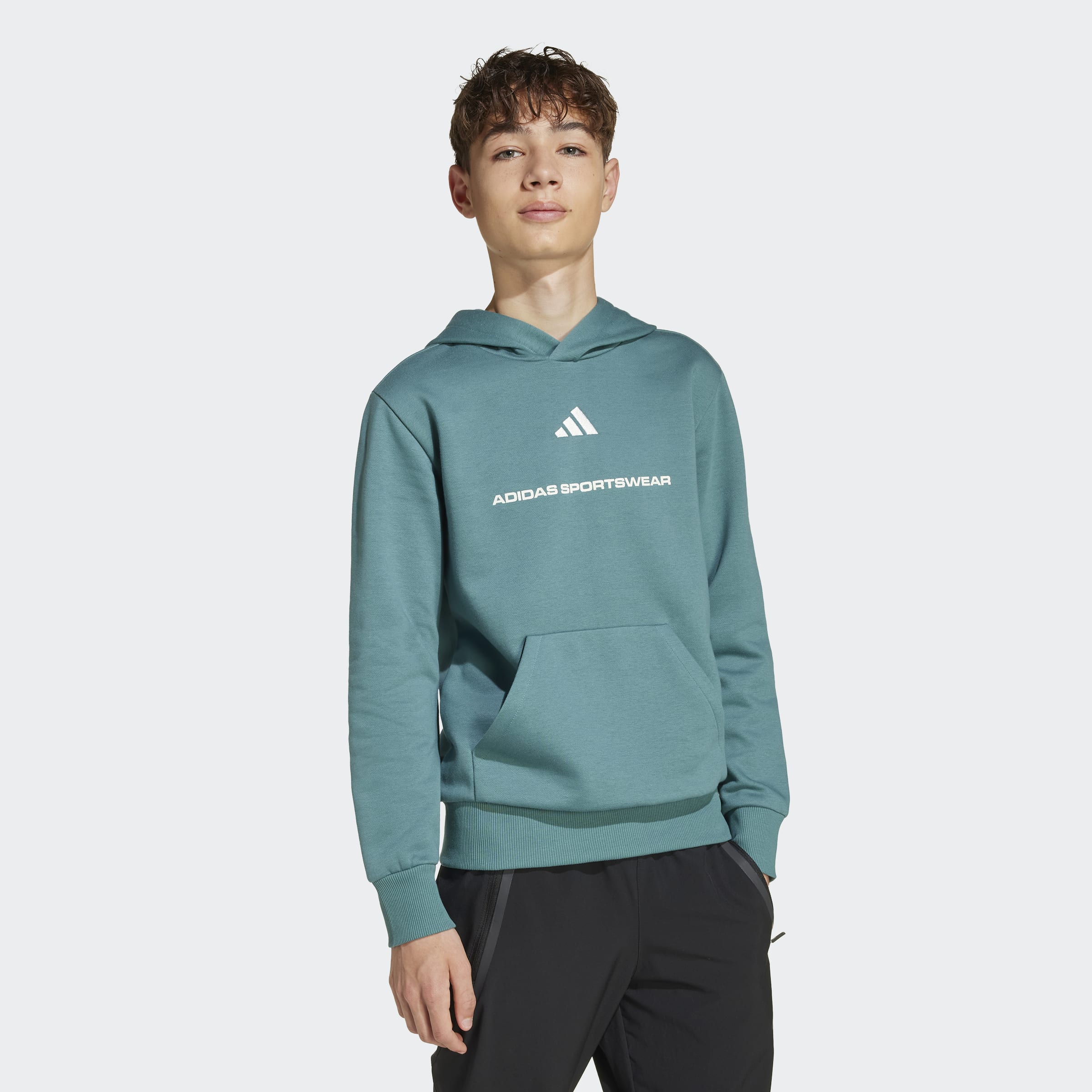 Adidas sportswear Boys Slogan Fleece Hoodie Kids