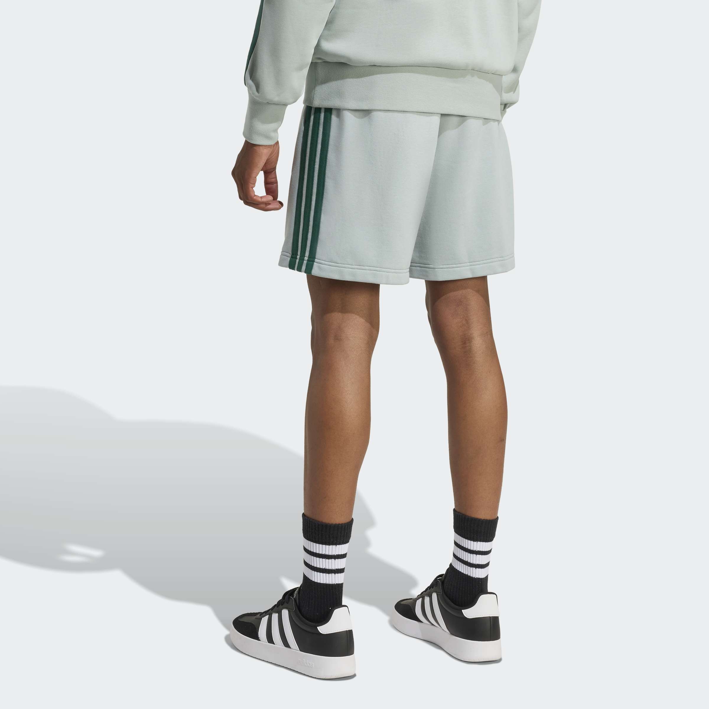 ESSENTIALS THREE STRIPES FRENCH TERRY SHORTS