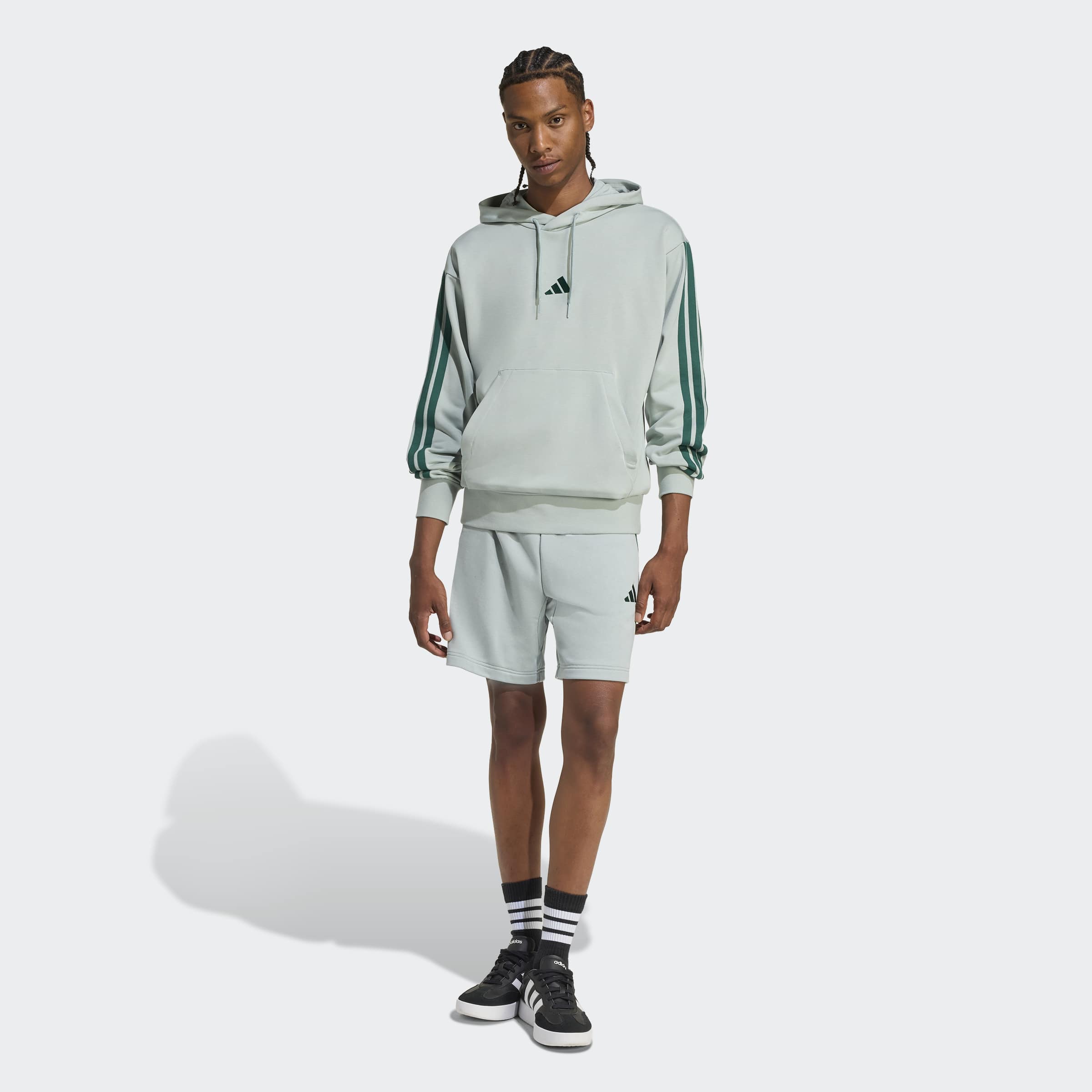 ESSENTIALS THREE STRIPES FRENCH TERRY SHORTS