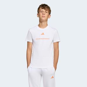 ADIDAS BOYS SLOGAN SINGLE JERSEY T-SHIRT - 218467