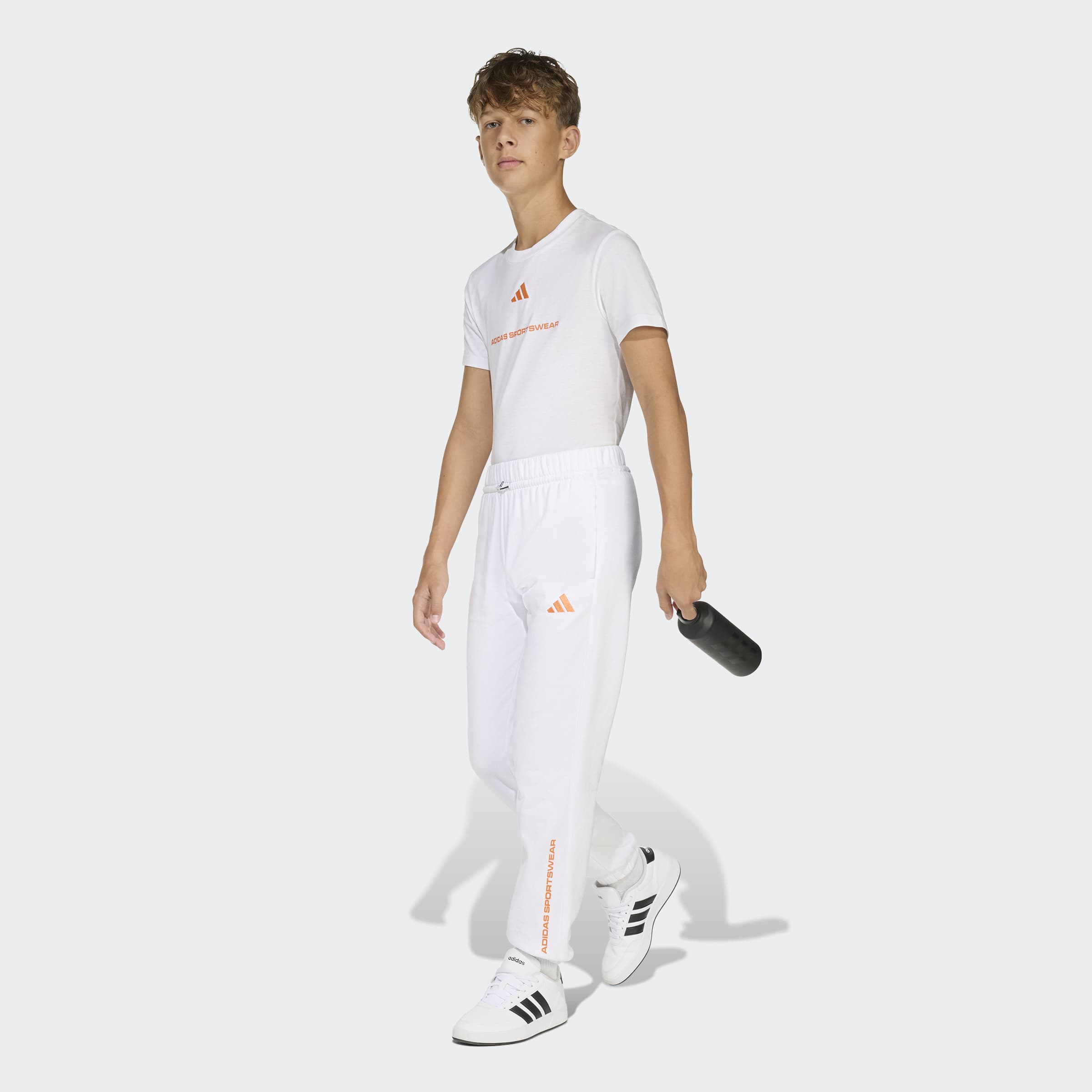 ADIDAS BOYS SLOGAN SINGLE JERSEY T-SHIRT