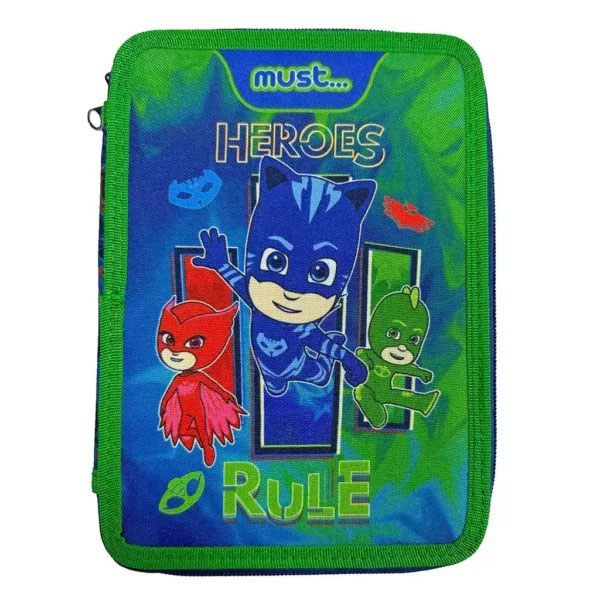 Must Team Κασετίνα Διπλή Γεμάτη PJ Masks Heroes Rule (000484291)