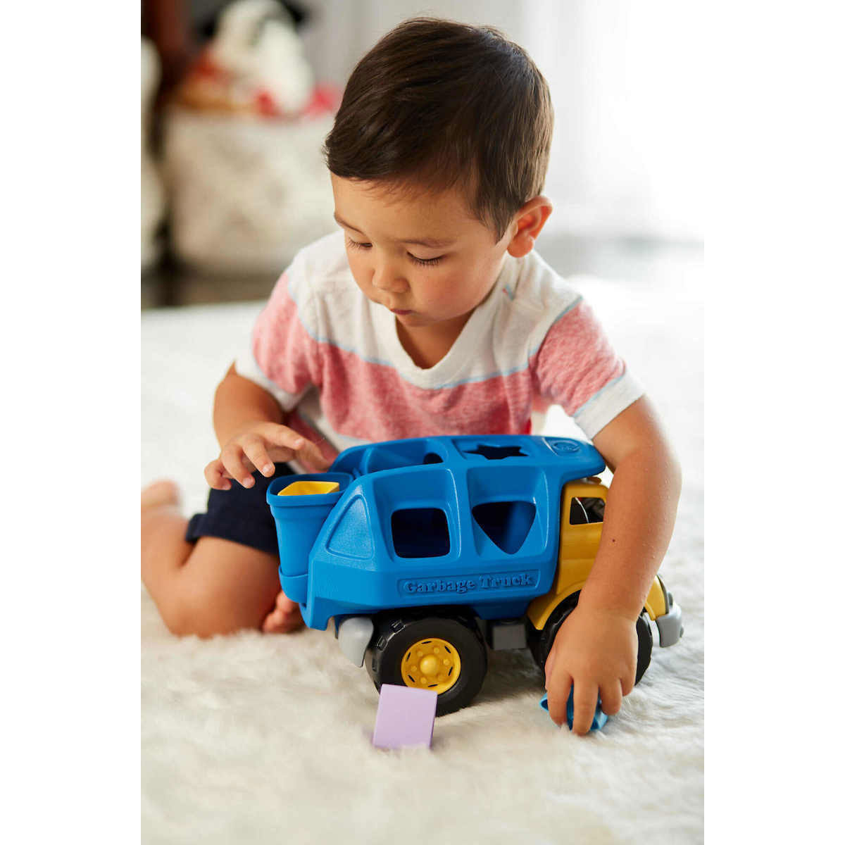 Green Toys Εκπαιδευτικό Φορτηγό Μαθαίνω τα Σχήματα (061967)