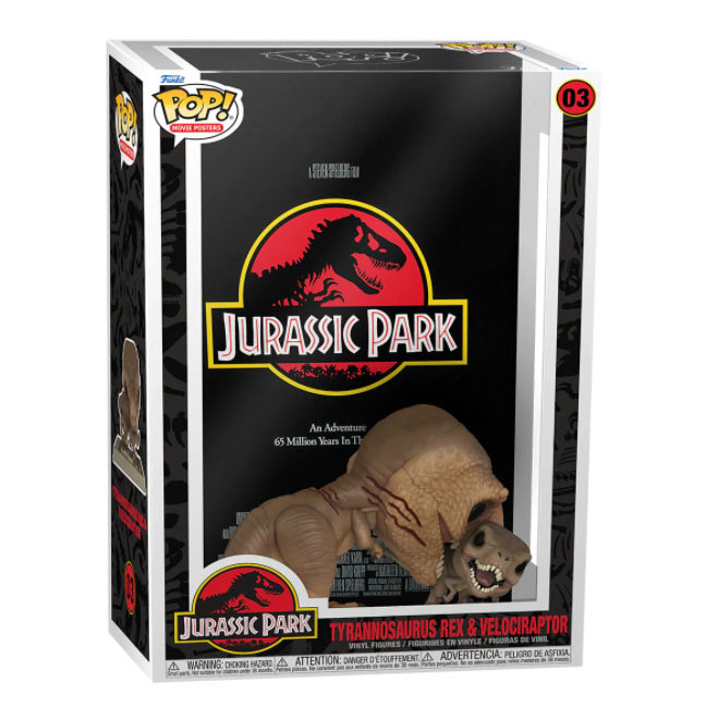 Funko POP! Movie Poster:Jurasic Park Φιγούρες Tyrannosaurus Rex & Velociraptor Νο 03 (74685)