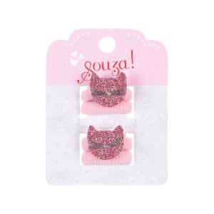 Souza Λαστιχάκια Μαλλιών Pink Cat- Σετ των 2 (104845)