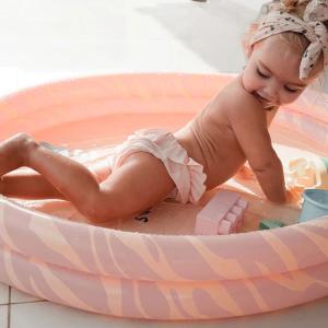 Swim Essentials Φουσκωτή Πισίνα Ø100εκ. με 2 αεροθαλάμους από 12 μηνών+ Zebra (2020SE132)