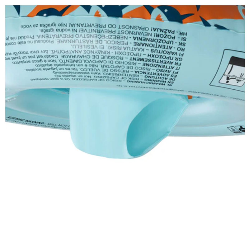 Swim Essentials: Σωσίβιο 69εκ. για Μωρά από 0 Μηνών- Blue Sharks (2024SE1565)