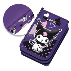 Graffiti Κασετίνα Διπλή Γεμάτη Popart Kuromi (262333)